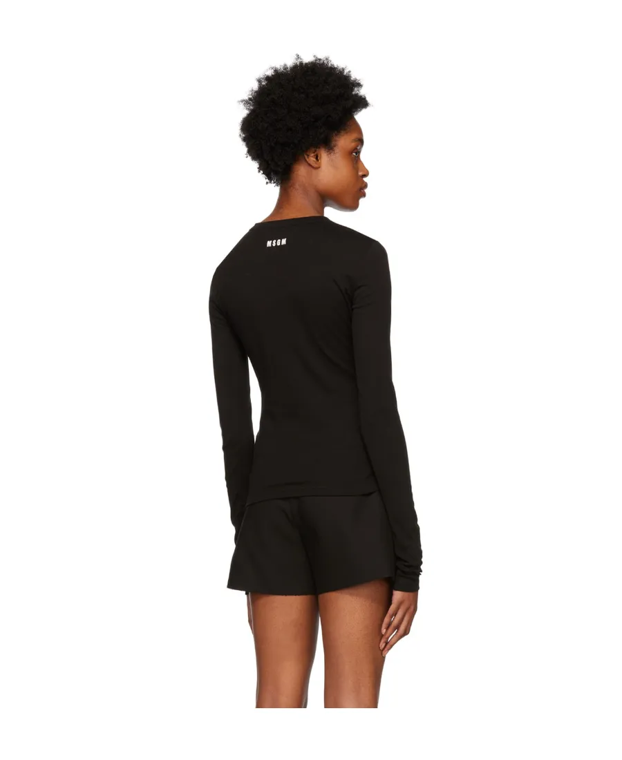 Rope Hollowed-Out Long-Sleeved T-Shirt