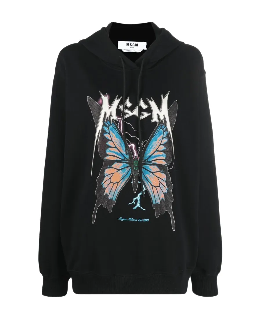 Graphic-Print Cotton Hoodie