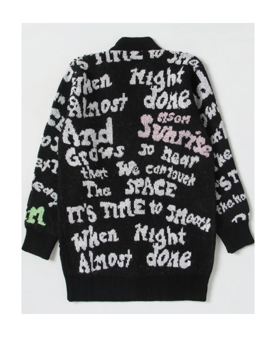 Logo Intarsia-Knit Cardigan
