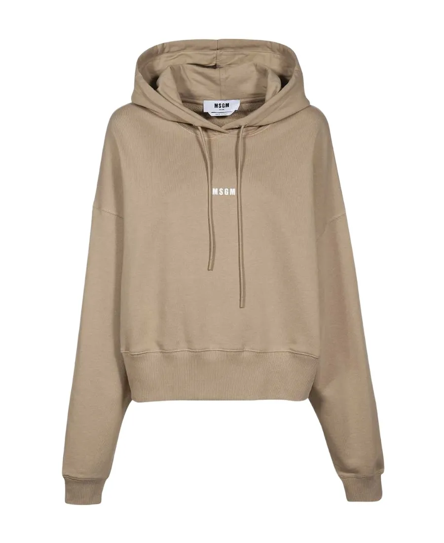 Logo-Print Drawstring Hoodie