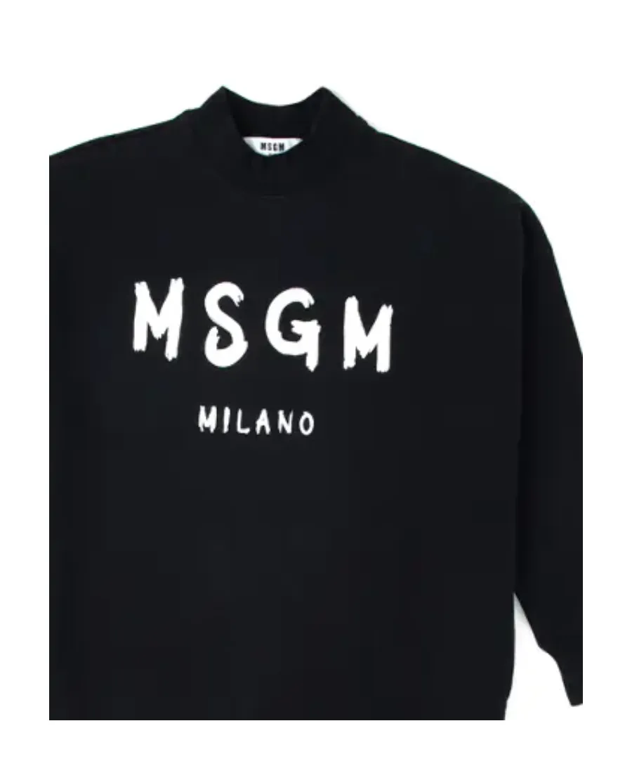 Logo Details Sweater-Style Dress