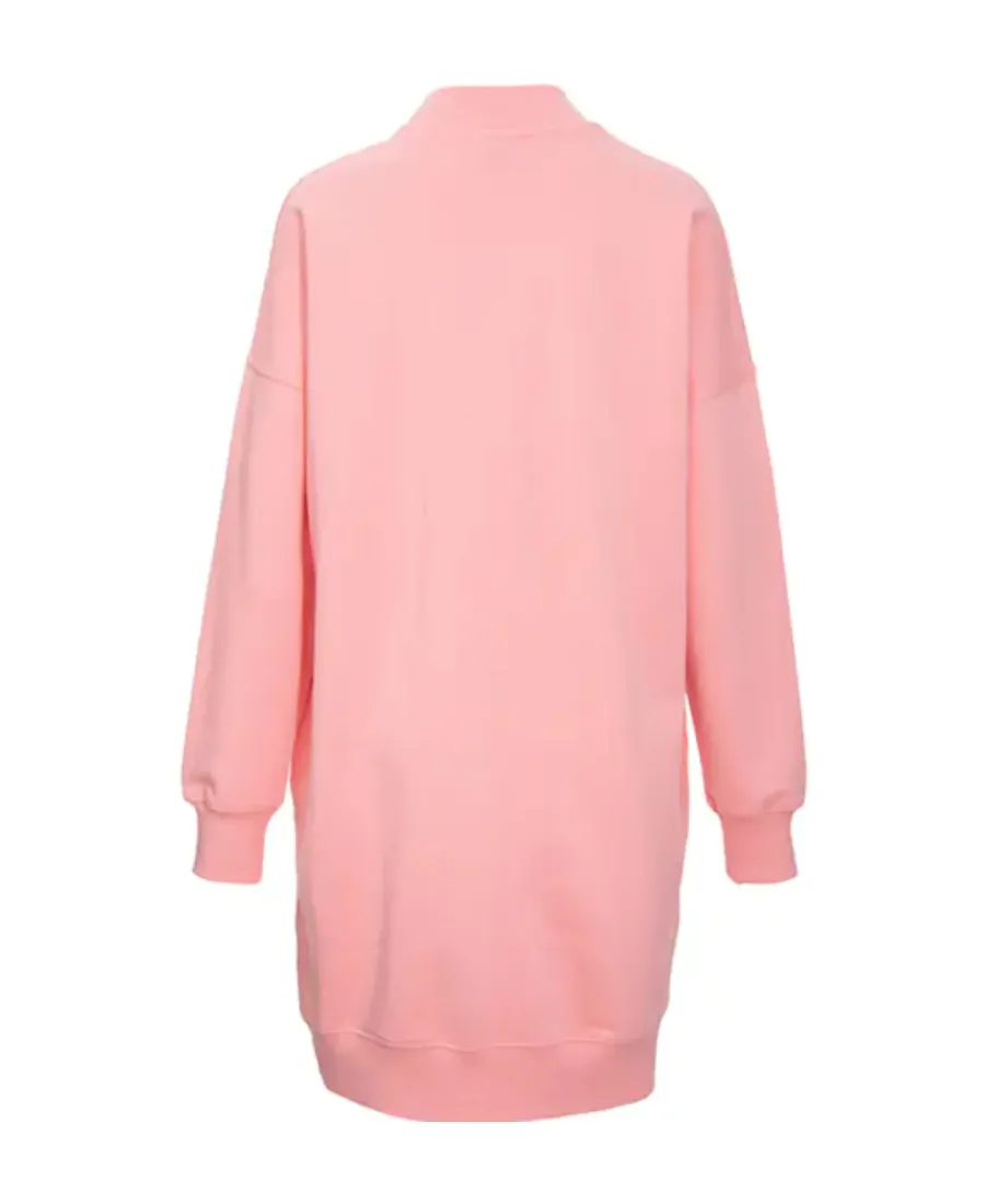 Logo Details Sweater-Style Dress