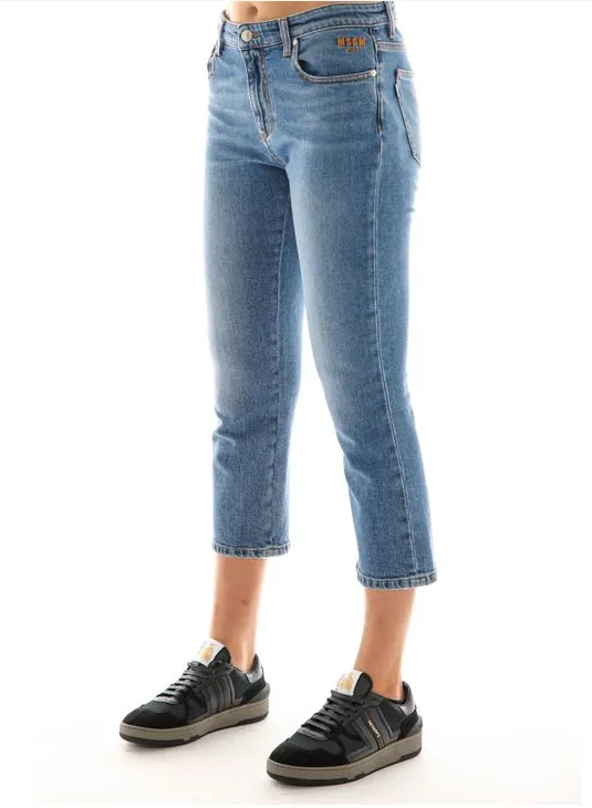 Logo Embroidered Jeans