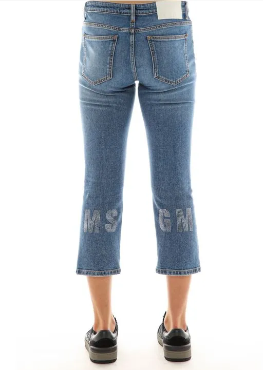 Logo Embroidered Jeans