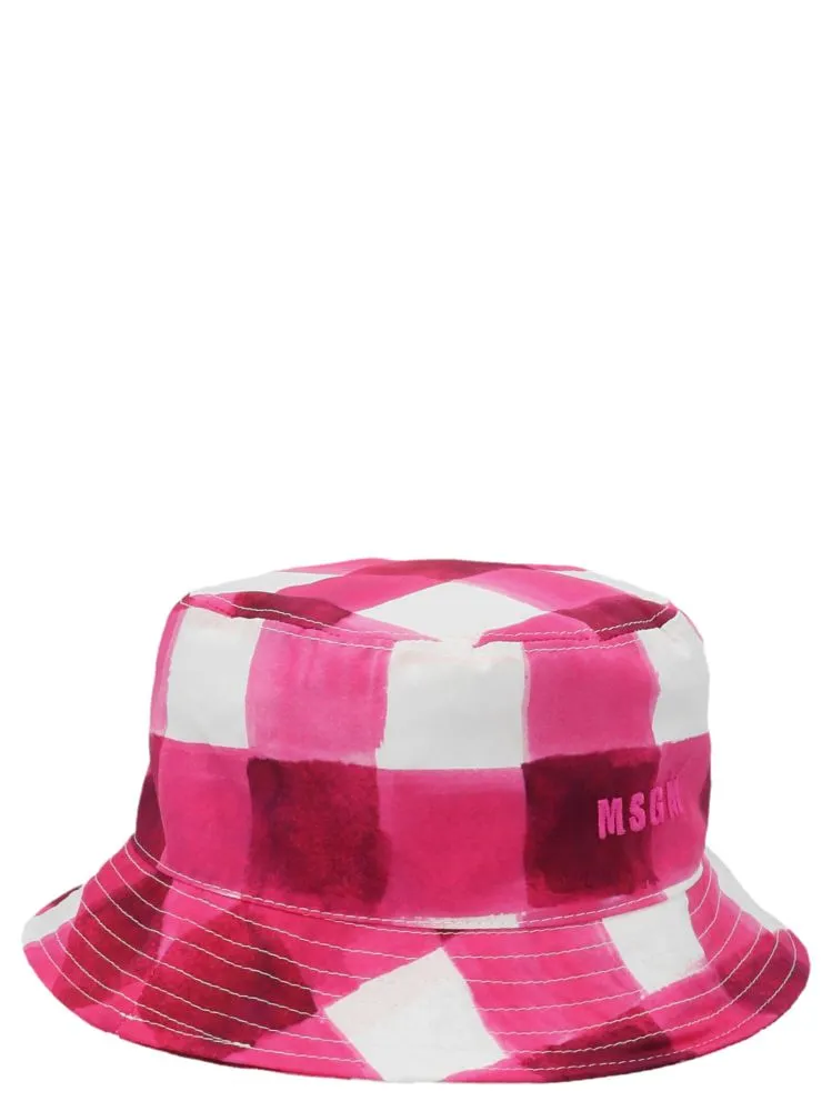 Gingham-Check Bucket Hat