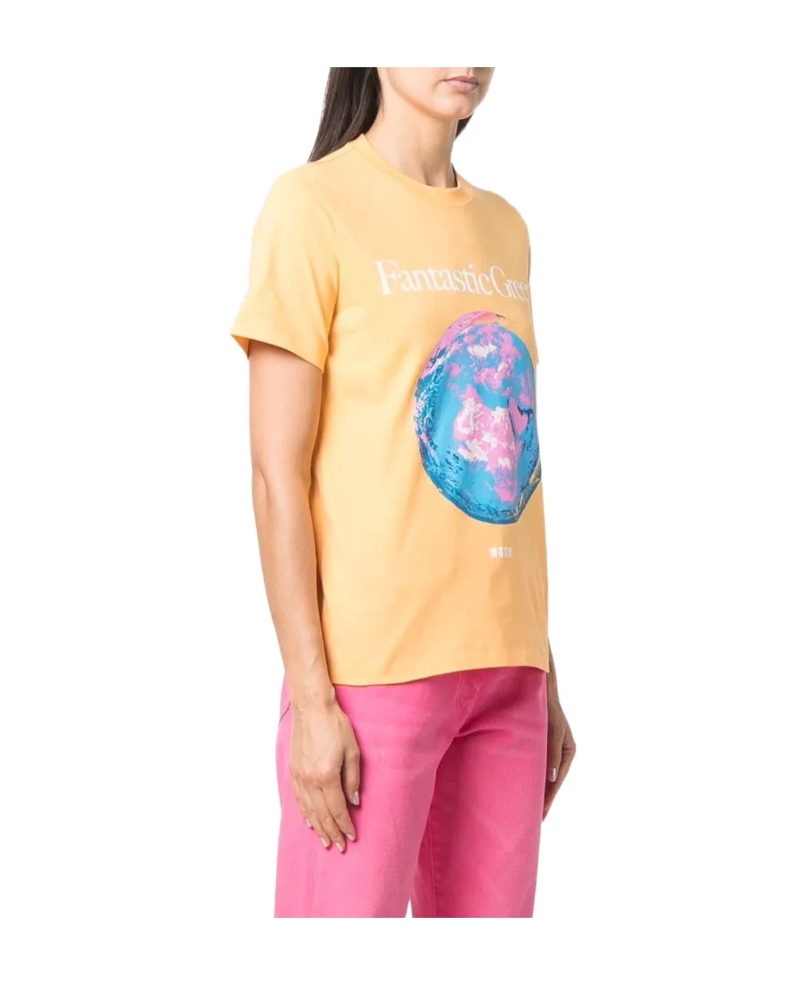 Green-Print T-Shirt