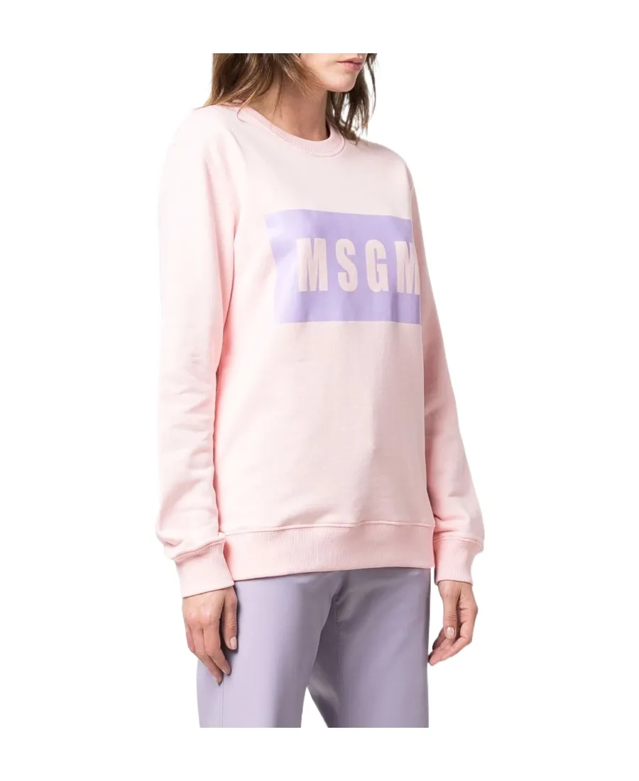 Logo-Print Crew Neck Sweatshirt