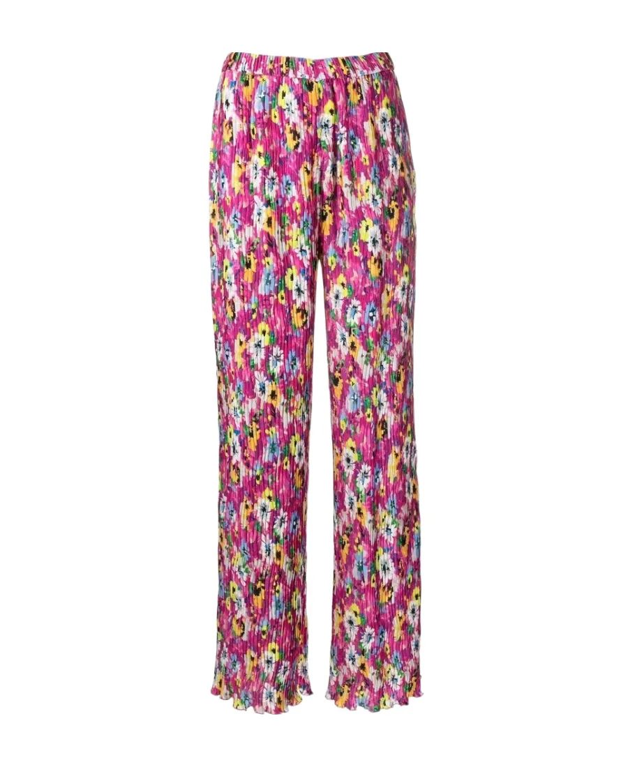 Floral Printed Pleated Pants