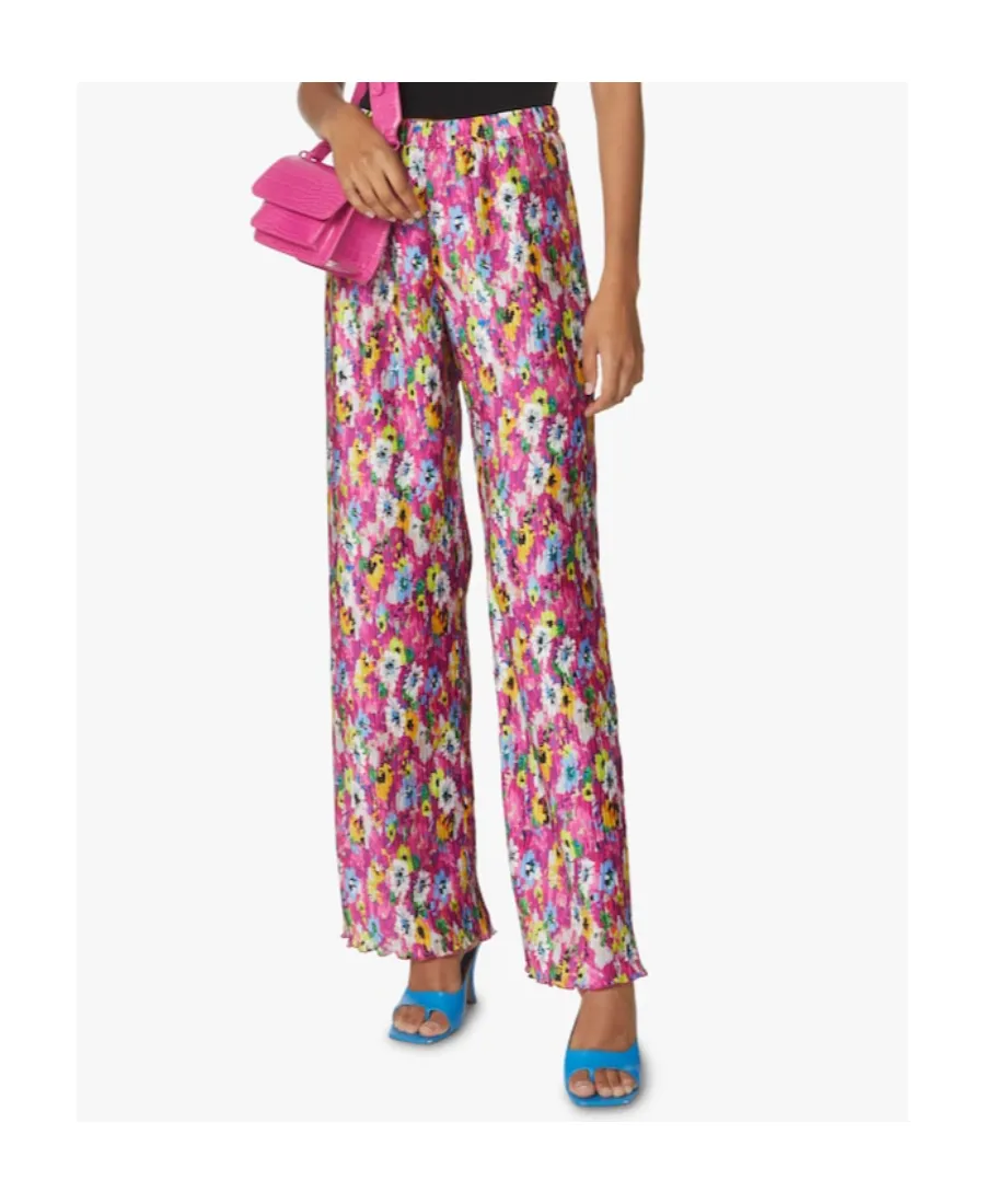Floral Printed Pleated Pants