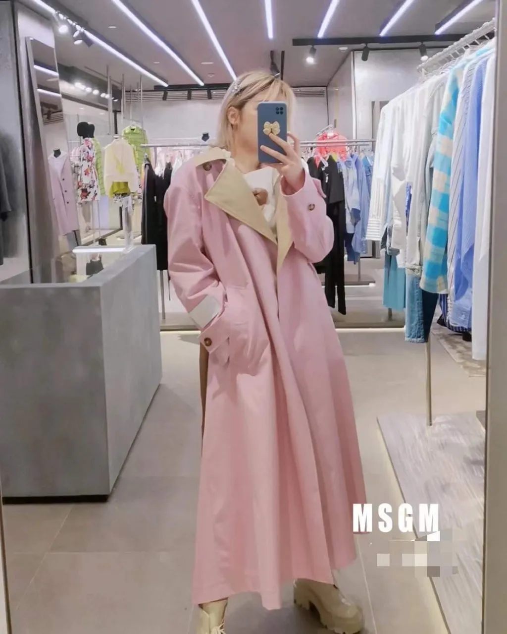 Lapel Belt Trench Coat