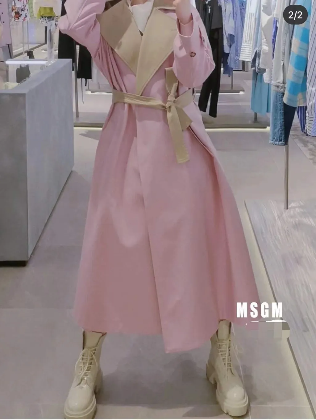 Lapel Belt Trench Coat