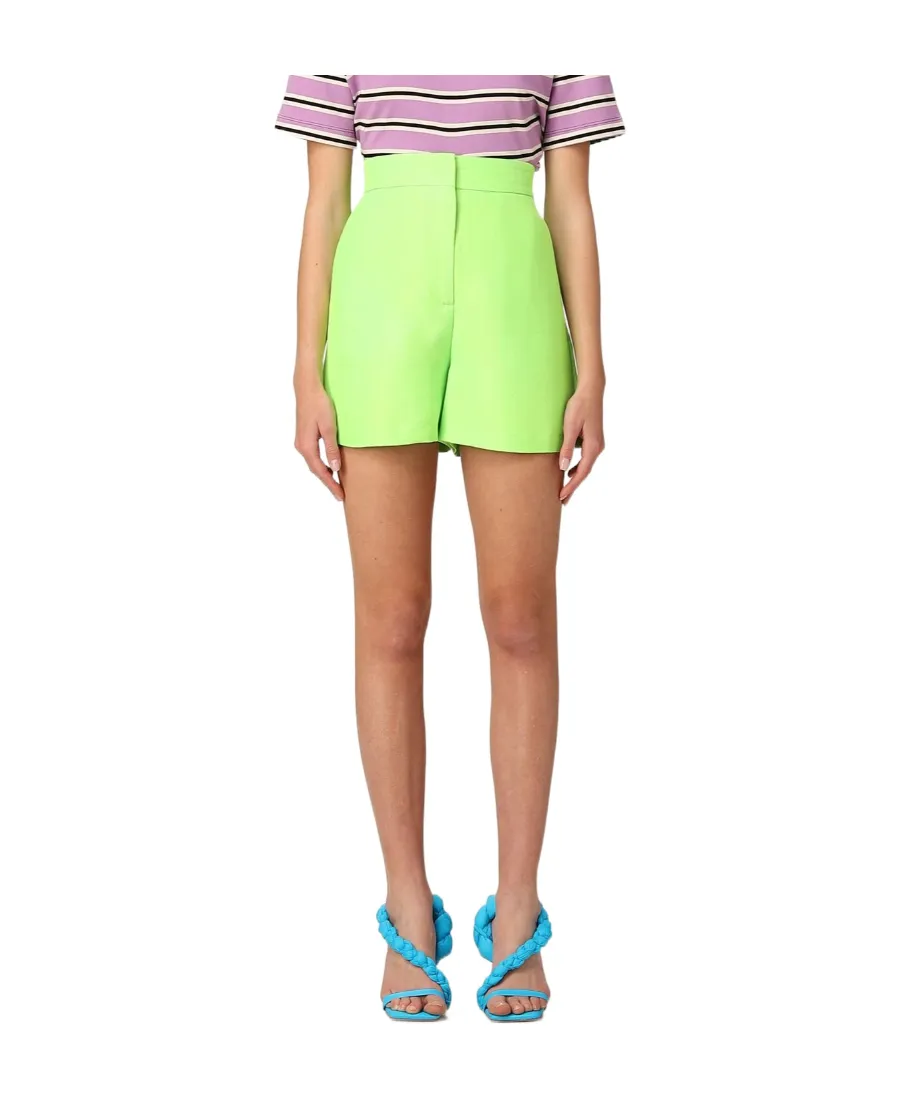 High-Waisted Thigh-Length Shorts