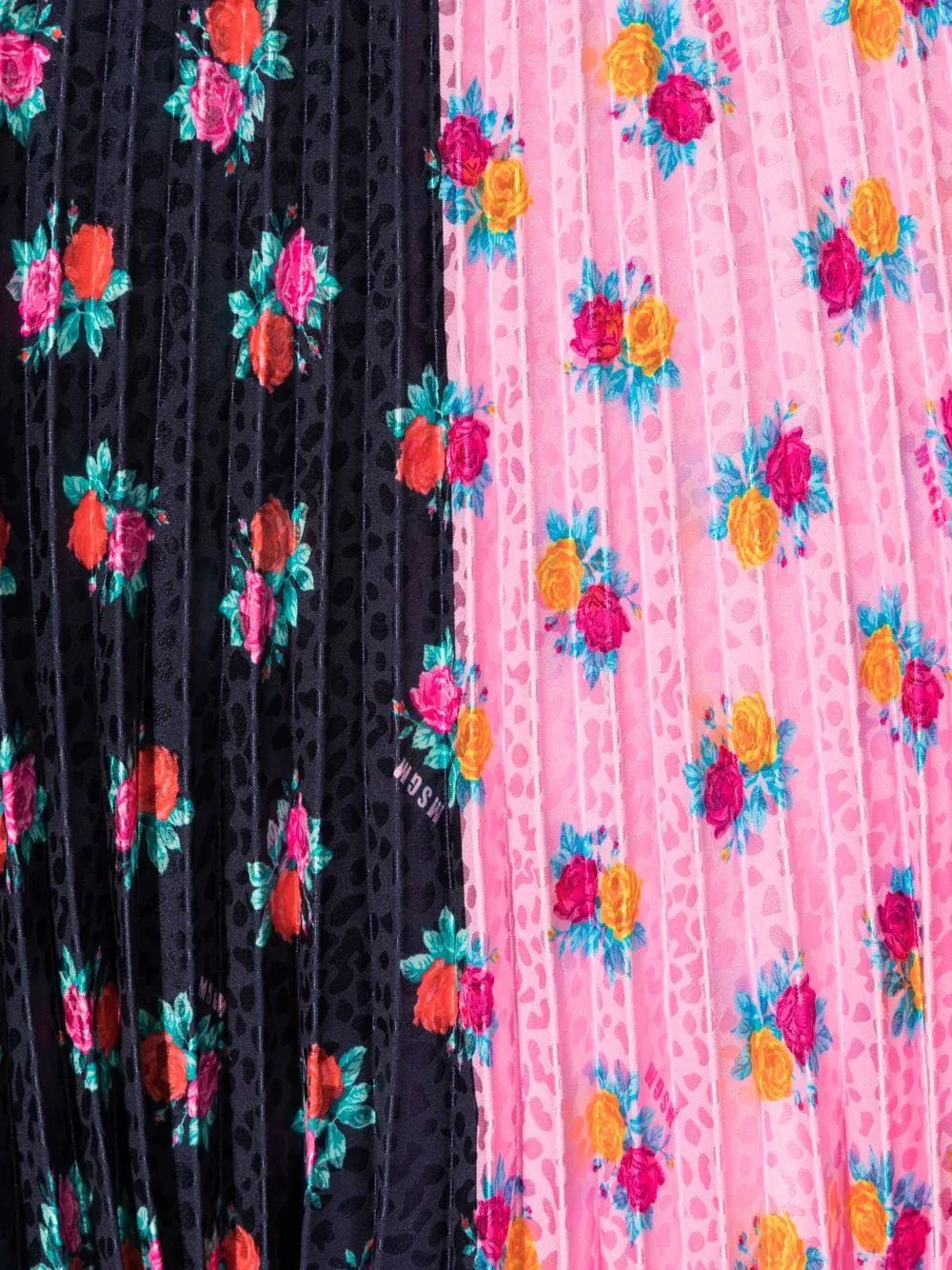Floral Printed Pleated Skirt