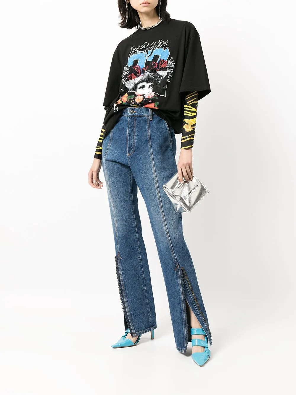 Collage Print Oversized T-Shirt