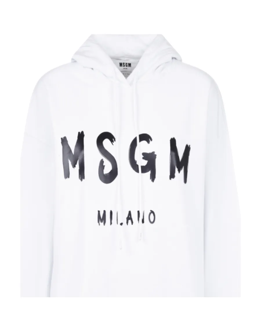 Logo Printed Drawstring Hoodie