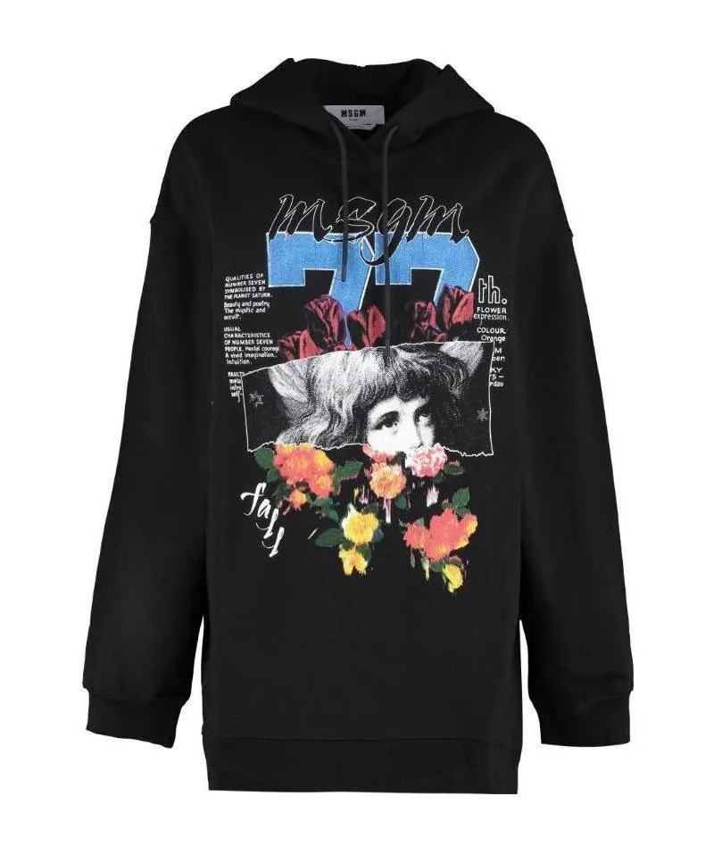 Graphic-Print Hoodie
