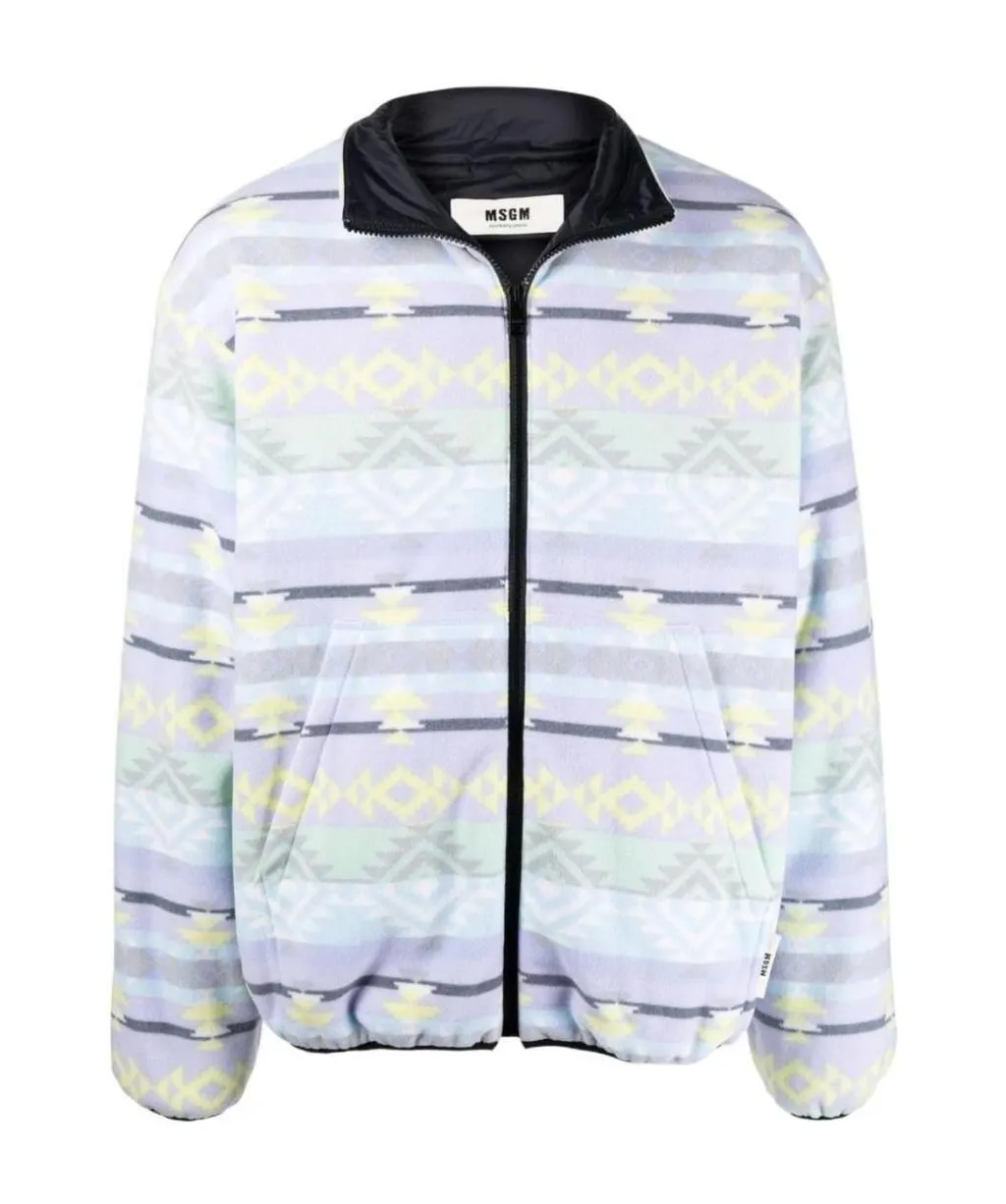 Abstract Pattern Printed Jacket