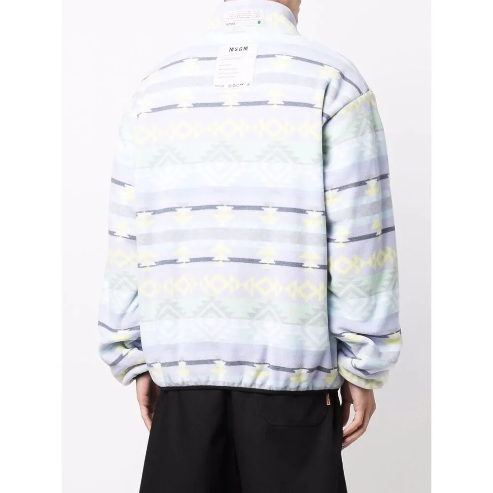 Abstract Pattern Printed Jacket