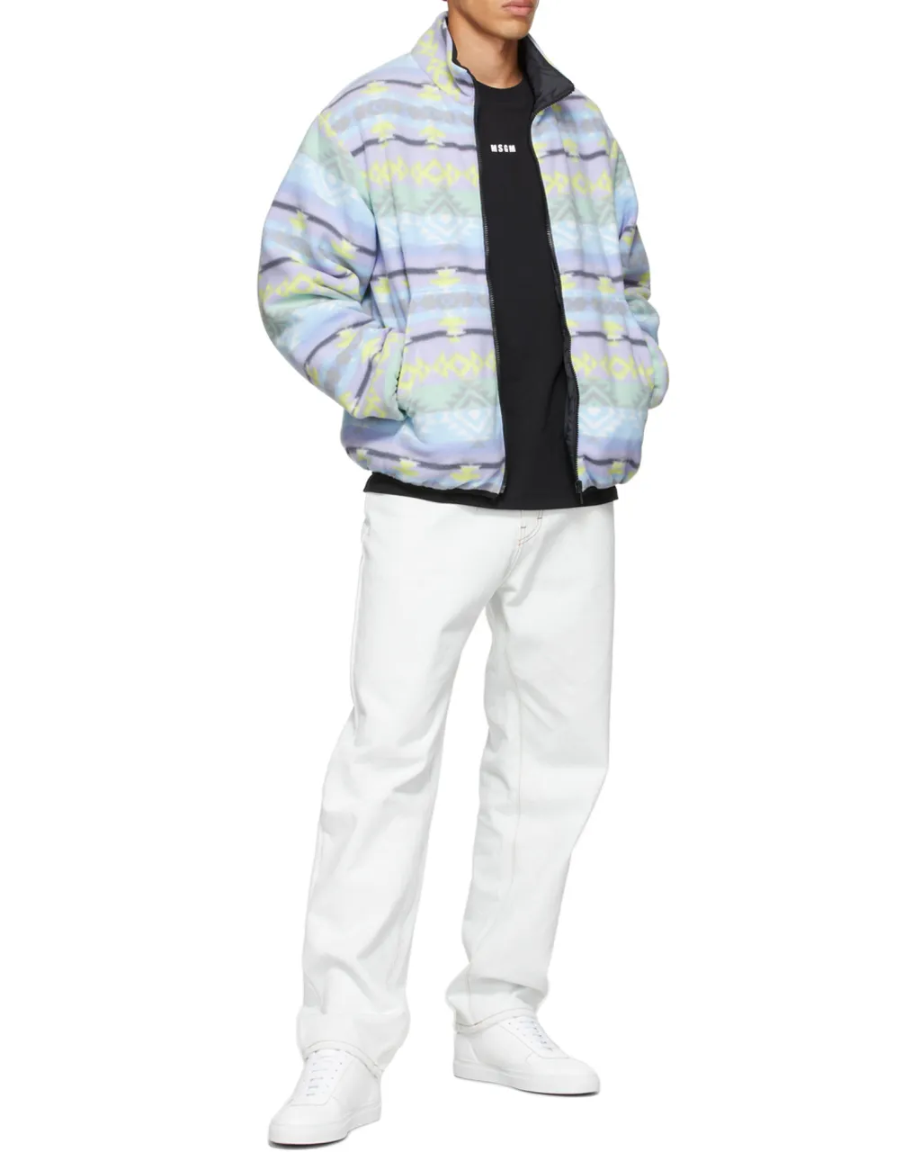 Abstract Pattern Printed Jacket