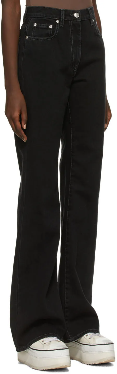 High Waist Straight Leg Jeans