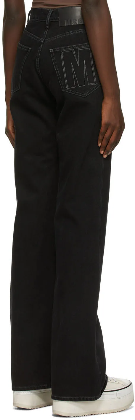High Waist Straight Leg Jeans