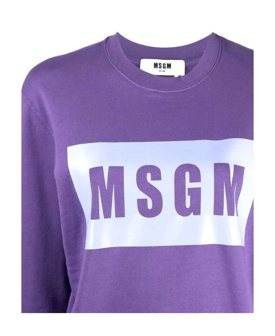Logo-Print Crew Neck Sweatshirt