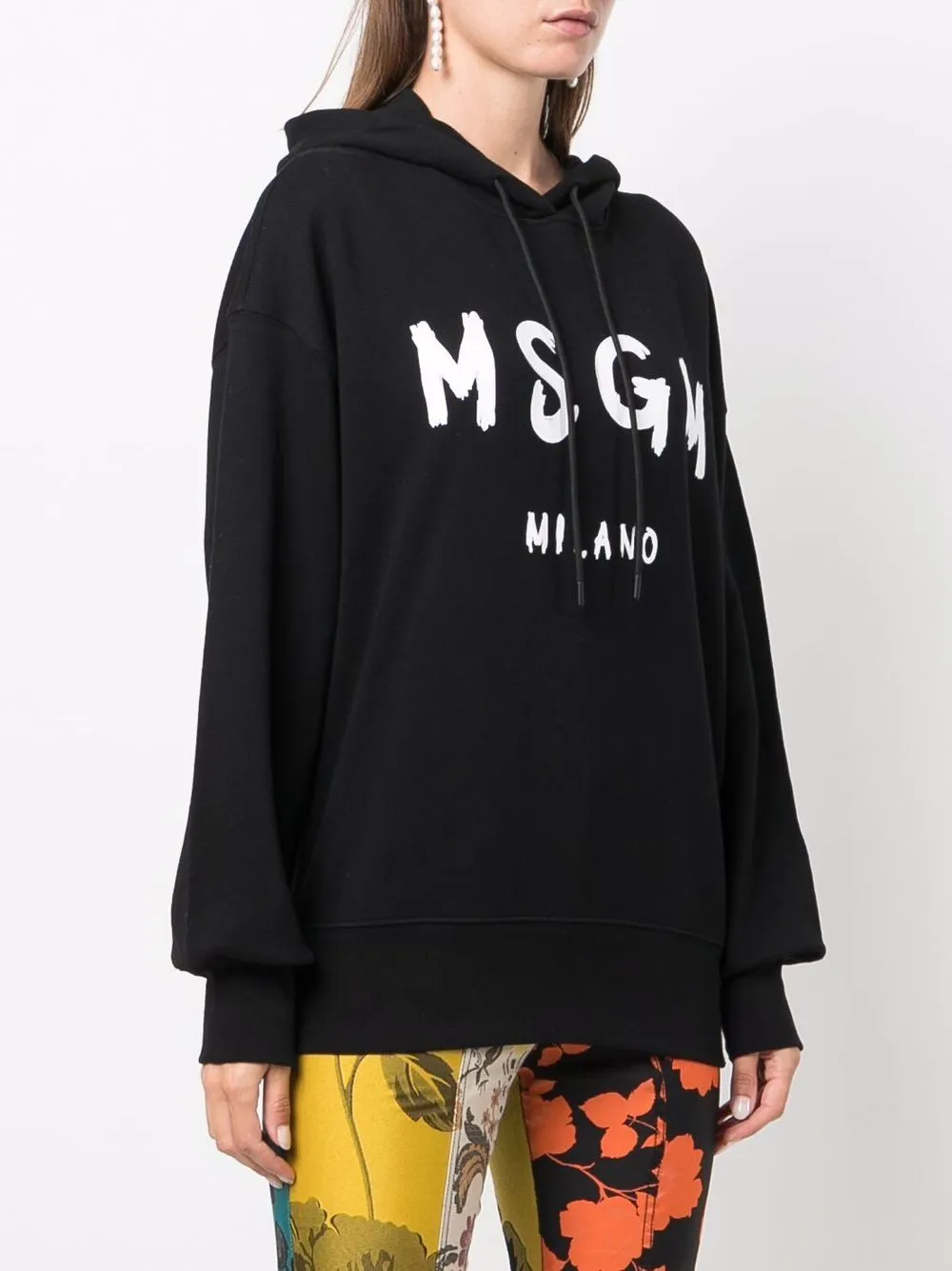 Logo Printed Drawstring Hoodie