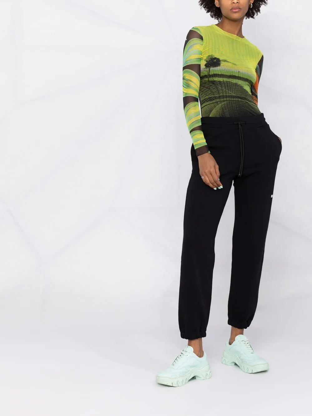 Logo Printed Drawstring Joggers