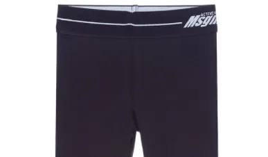 Logo-Print Stretch-Cotton Leggings