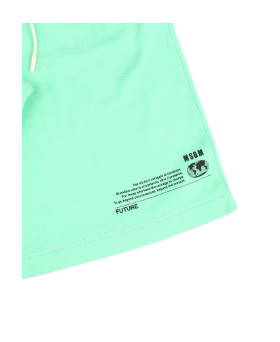 Logo Printed Drawstring Shorts