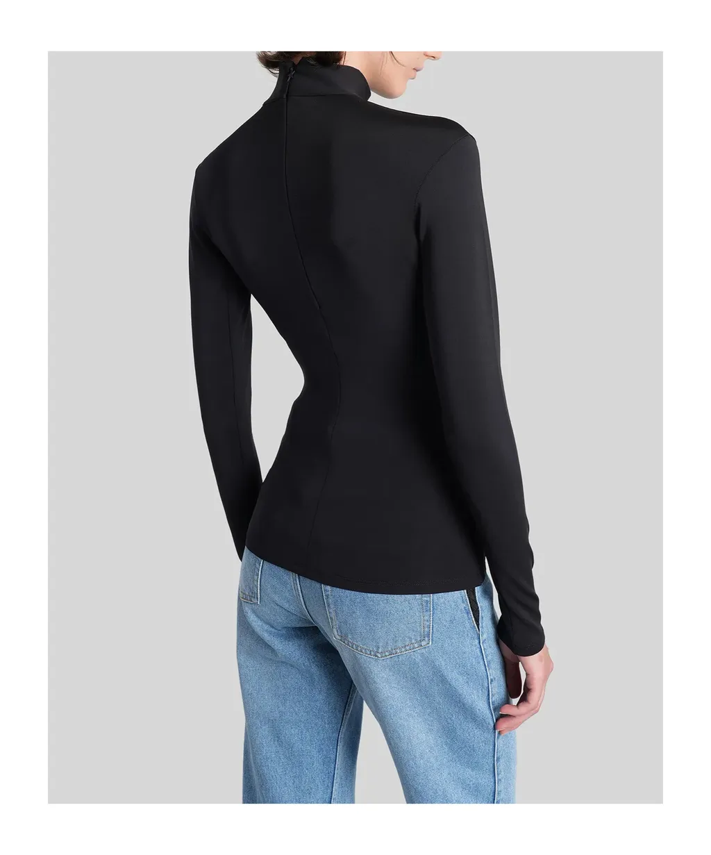 Star Cutout Long-Sleeve Top