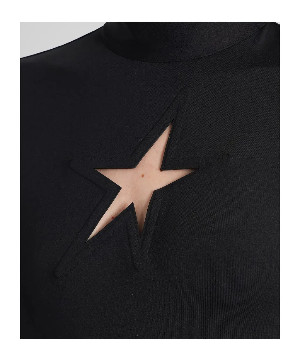 Star Cutout Long-Sleeve Top