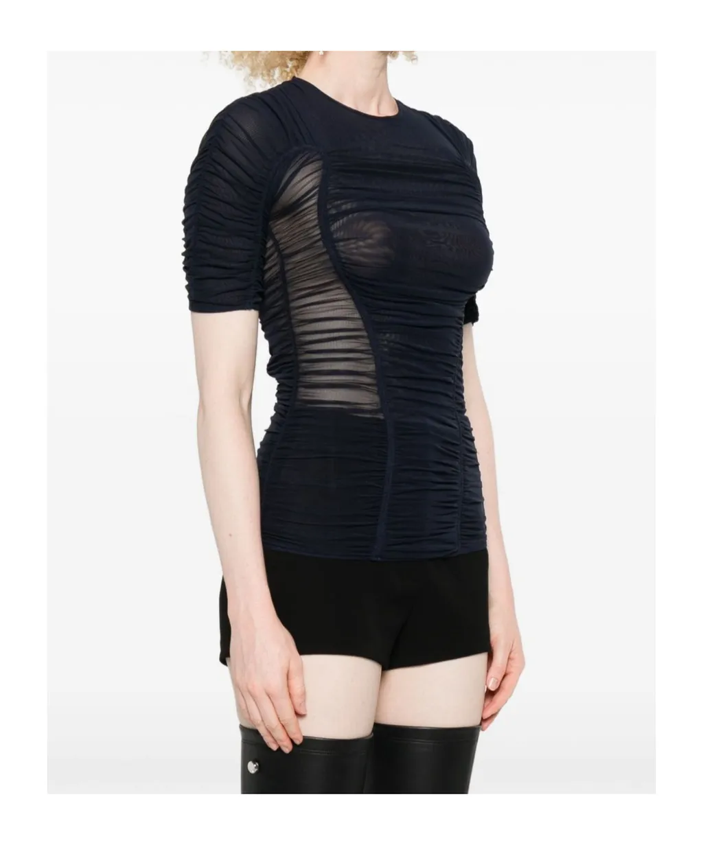 Mesh Short-Sleeves Top