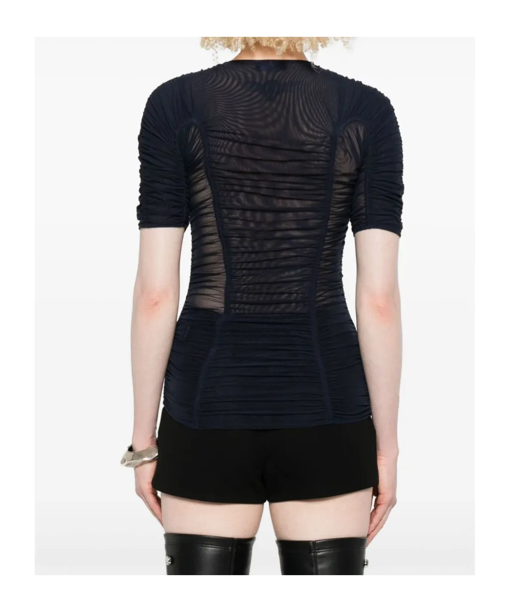 Mesh Short-Sleeves Top