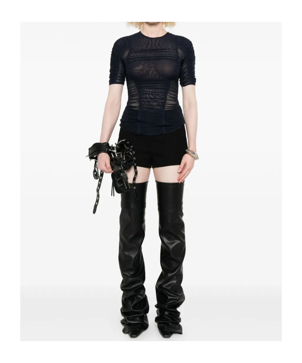 Mesh Short-Sleeves Top