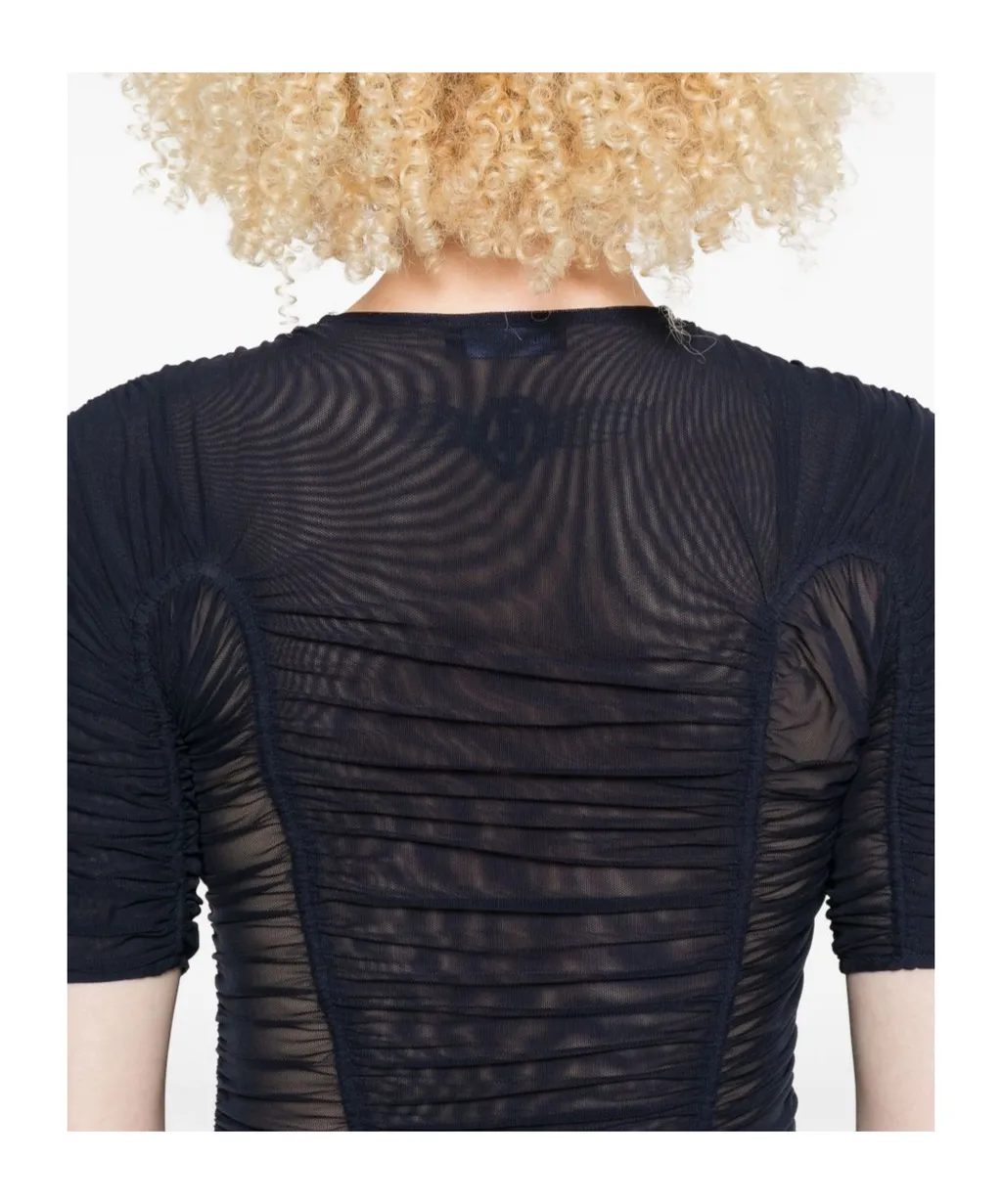 Mesh Short-Sleeves Top