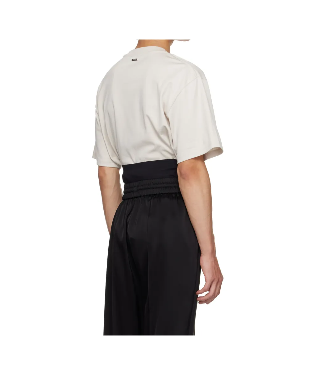 Ribbed Round-Neck T-Shirt