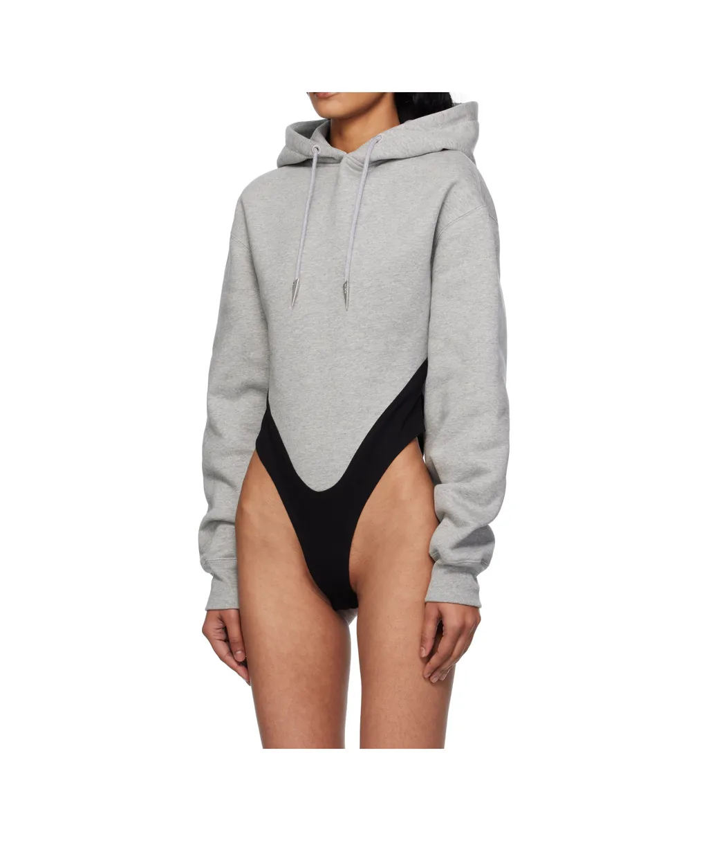 Hooded Bodysuit Sweater