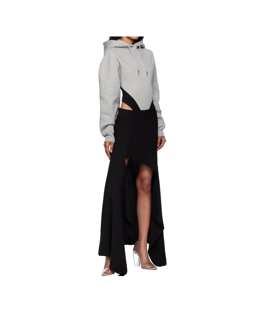 Hooded Bodysuit Sweater