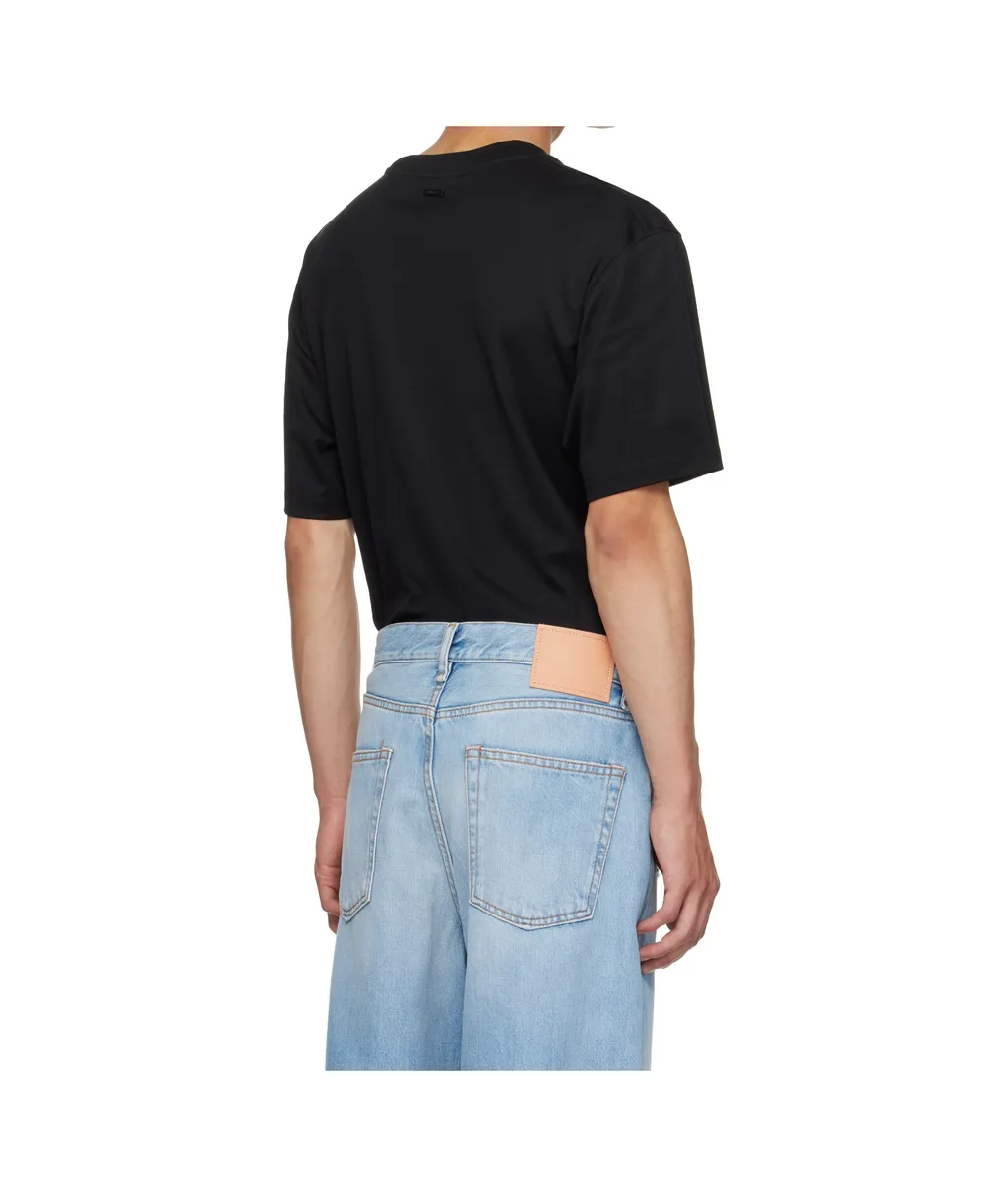 Ribbed Round-Neck T-Shirt