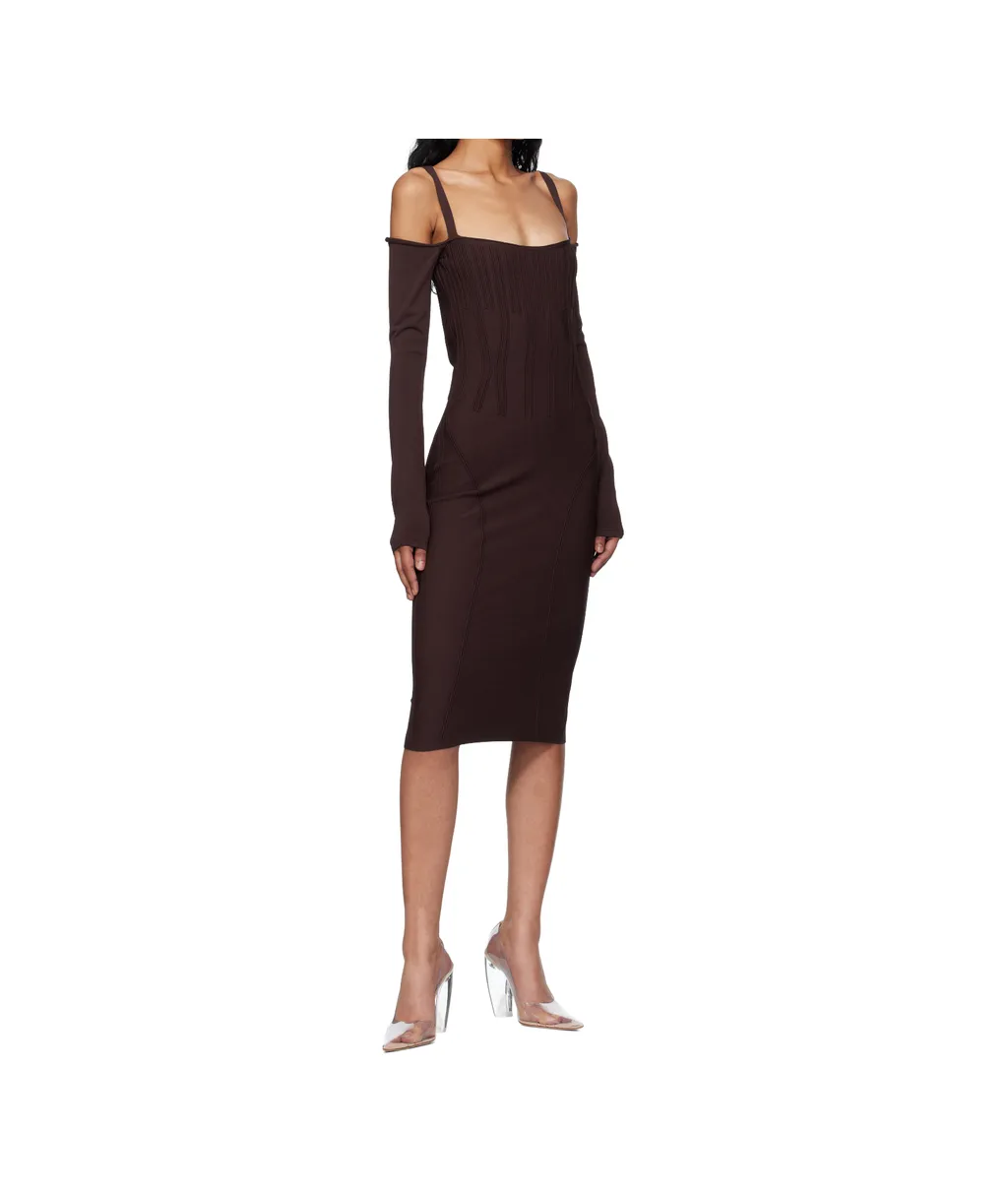 Boning-Detail Dress