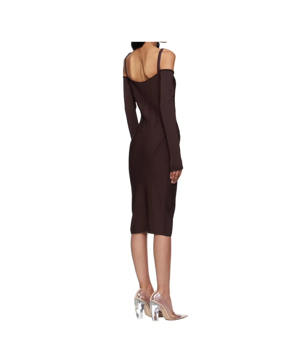 Boning-Detail Dress