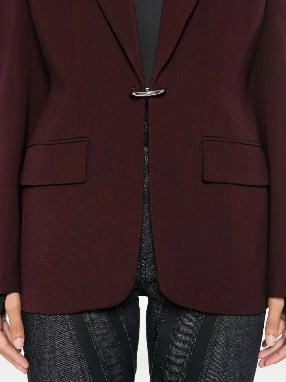 Single-Breasted Wool Jacket