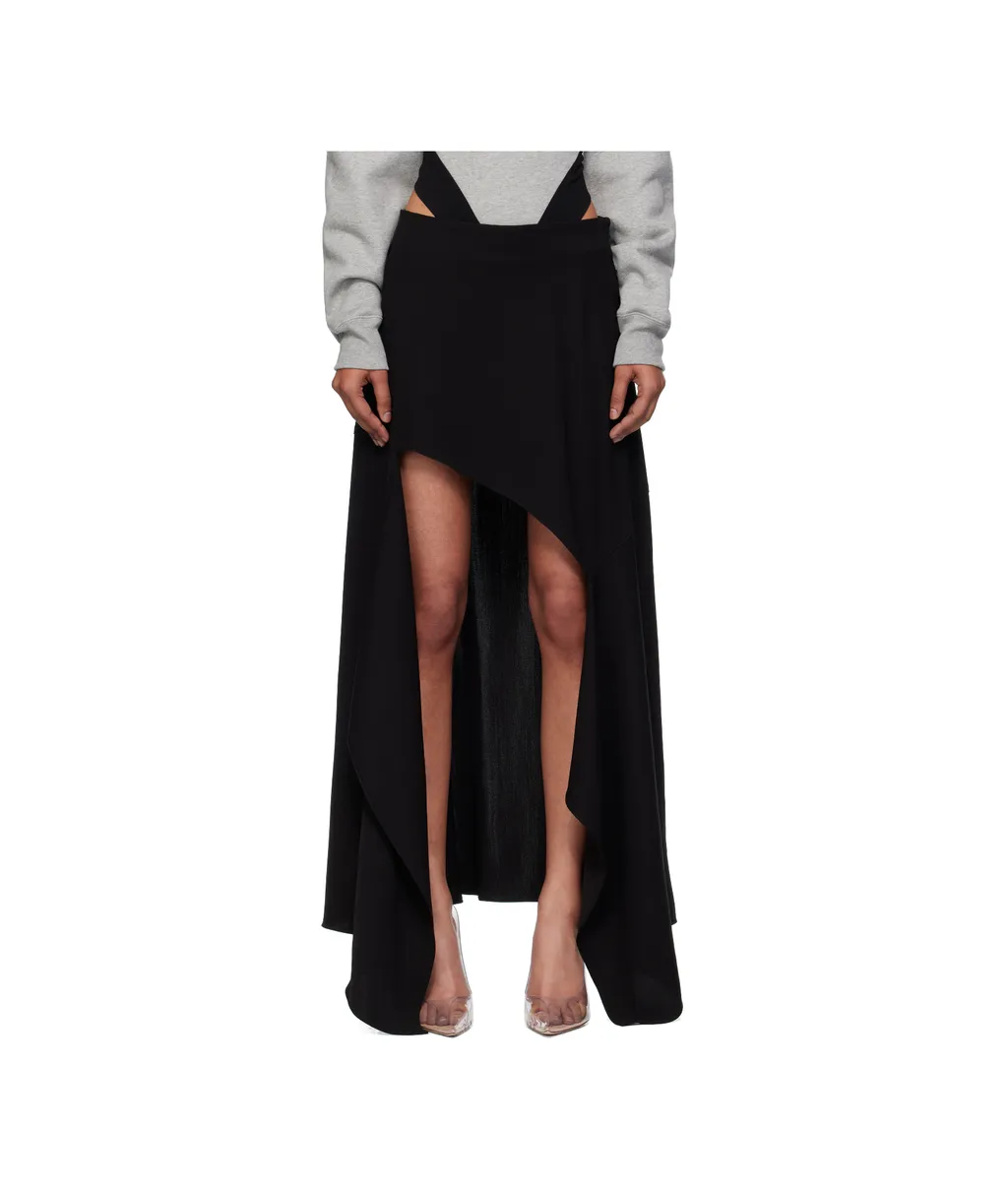 Asymmetric High-Low Skirt