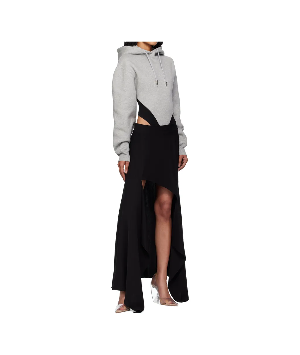 Asymmetric High-Low Skirt