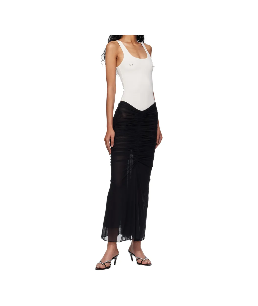 Scoop-Neck Embellished Bodysuit