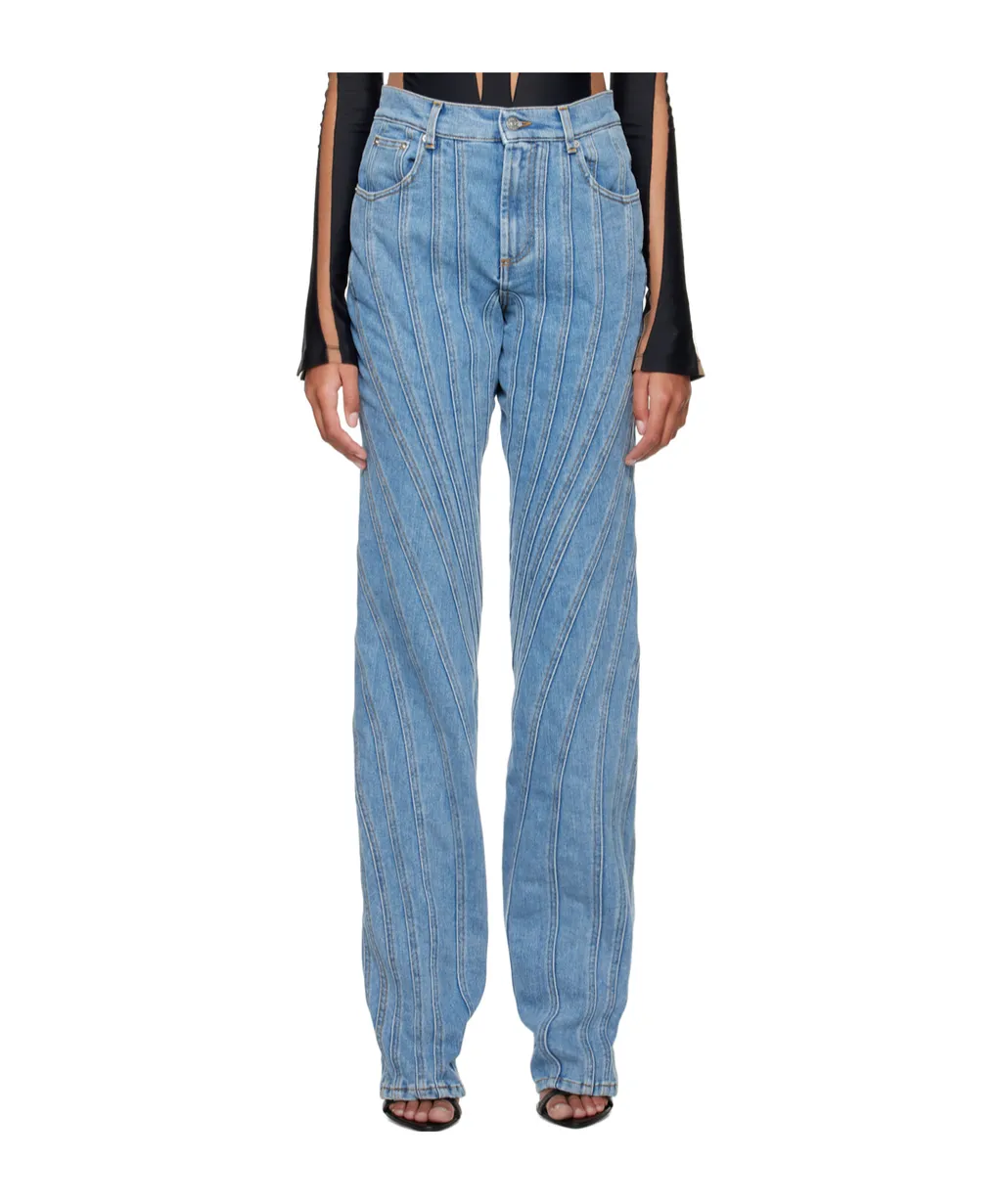 High-Waisted Flared Jeans