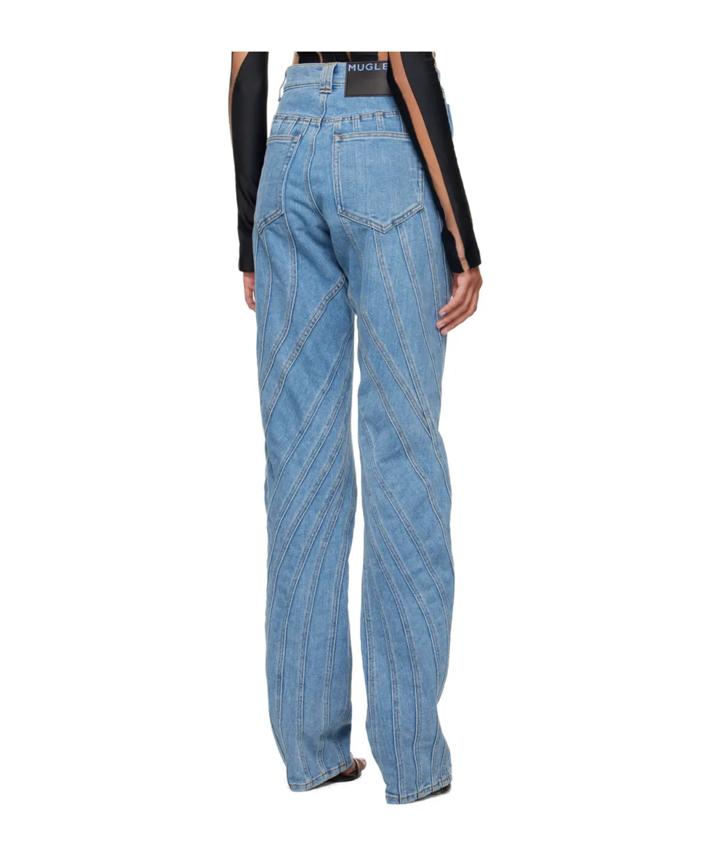 High-Waisted Flared Jeans