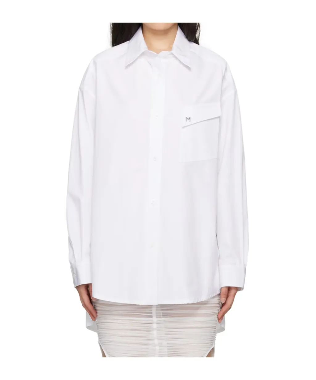 Logo Plaque Poplin Shirt