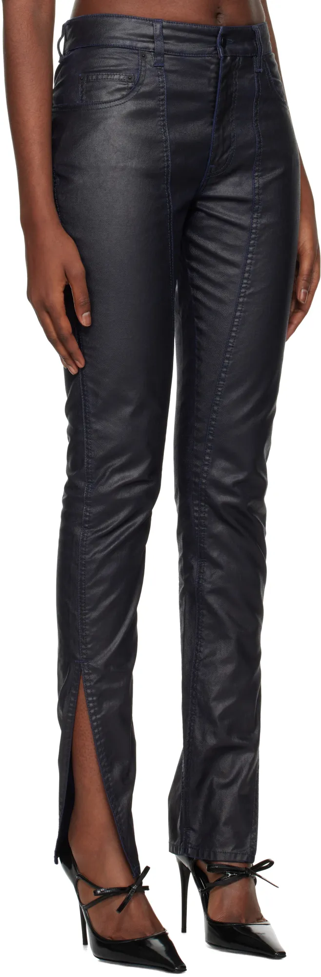 Waxed Skinny Jeans